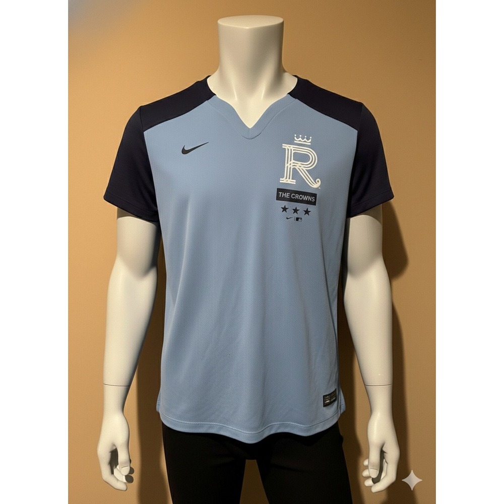 Nike Kansas City Royals MLB Dri-FIT T-Shirt Men's Size M Light Blue